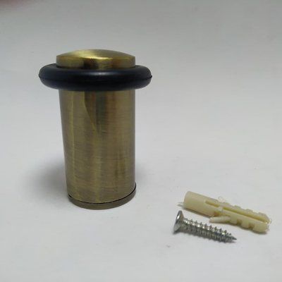 Упор дверной FZB ограничитель открывания напольный бочка 60мм Бронза 1755 фото
