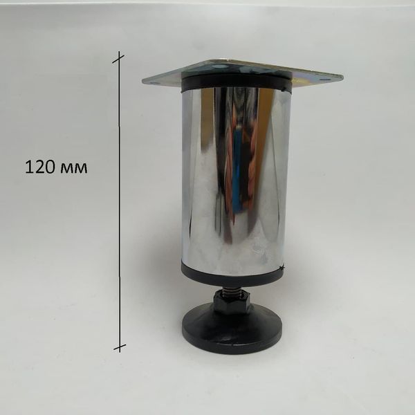 Ножная мебельная опора SIGMA ОР2 80 H = 105 мм ширина 70х70 мм усиленная хром для шкафов тумб диванов комодов 2300 фото