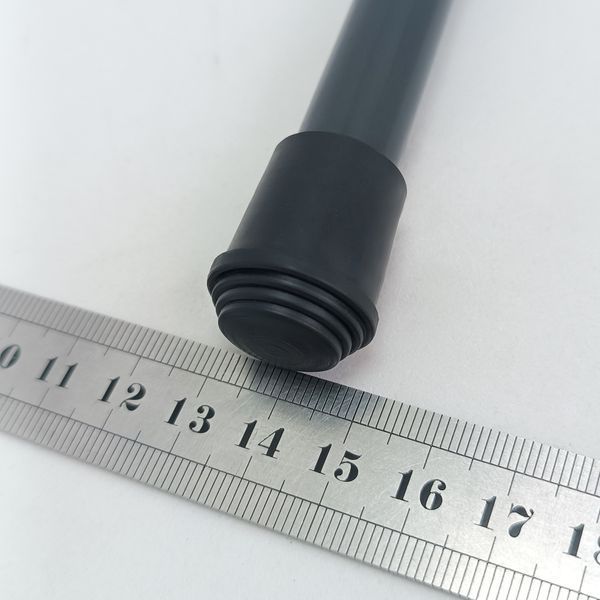 Дверний відкидний упор метал L-205мм R-15мм (антрацит/сірий) 2707 фото