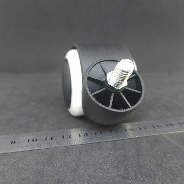 Ролик мебельный резиновый d-50 SIGMA с резьбой М-10 986 фото