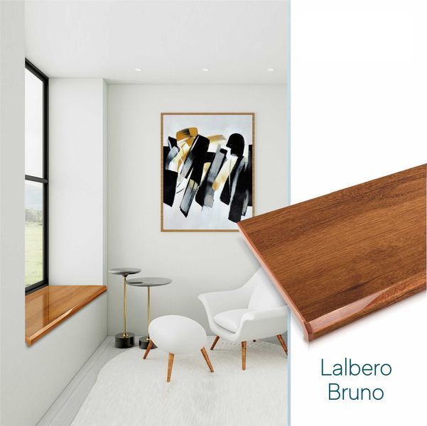 Подоконник Danke Premium Lalbero Bruno 1000х400мм Коричневый дуб 2535 фото