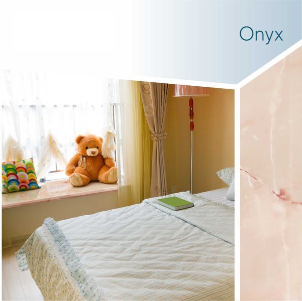 Підвіконня Danke Premium Onyx 1000х450 мм Онікс рожевий 2471 фото