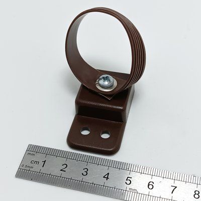 Ручка ТЕРМОПЛАСТ кольцо для москитной сетки под любой профиль (коричневая) 832 фото