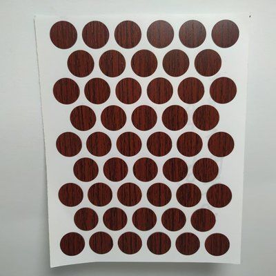 Заглушка самоклеющаяся на конфирмат (Красное дерево) WEISS 50 шт диаметр 15 мм заглушка самоклеюча на 1478 фото
