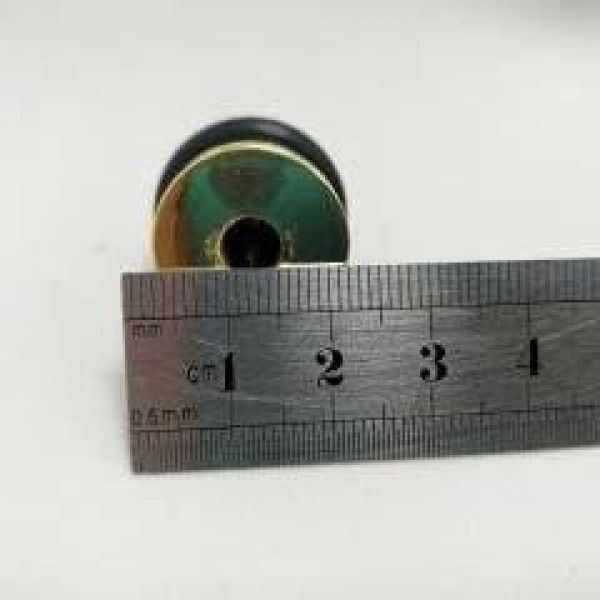 Упор дверний FZB обмежувач відкривання підлоговий бочка 30 мм Золото 1771 фото