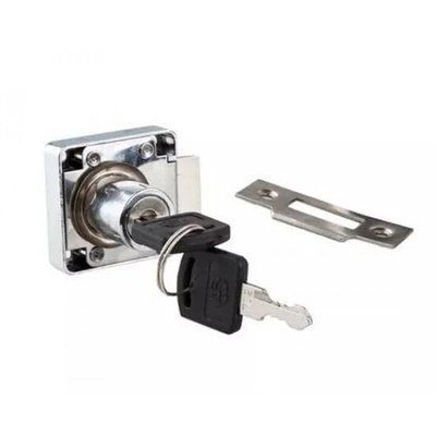 Замок мебельный врезной CD 138А-22 40х40 см хром 2210 фото