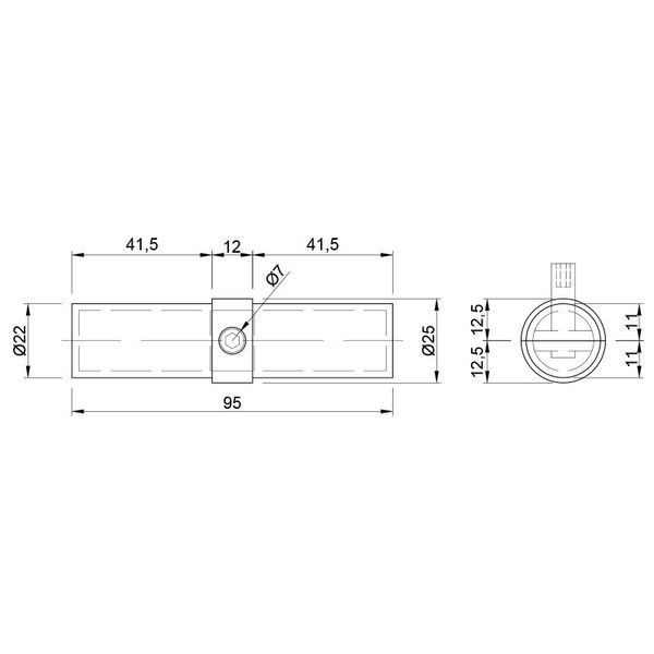 Подовжувач для труби R-10А з кільцем Sigma d-25 мм (хром) 1500 фото