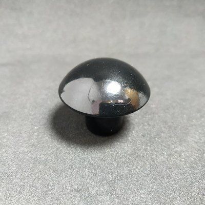 Ручка мебельная пластиковая Пуговка для шкафов дверок тумбочек Miradel круглая (черный) Ручка меблева 1566 фото